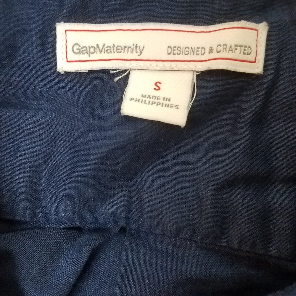 Gap Maternity Navy linen shirt